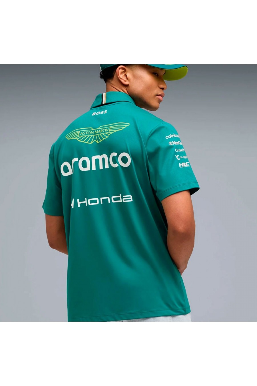 Polo oficial da equipe Aston Martin Aramco F1 de 2026