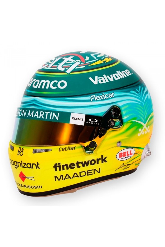 Mini Capacete 1:2 Fernando Alonso 'Arábia Saudita 2025'