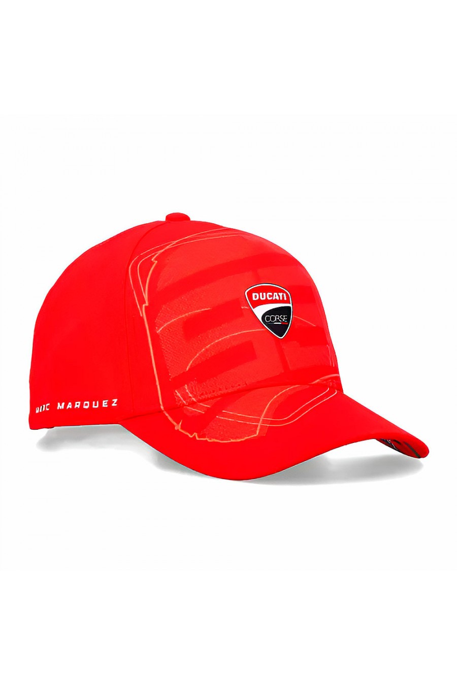 Gorra Oficial Marc Márquez 2026 - Ducati Corse Total Red