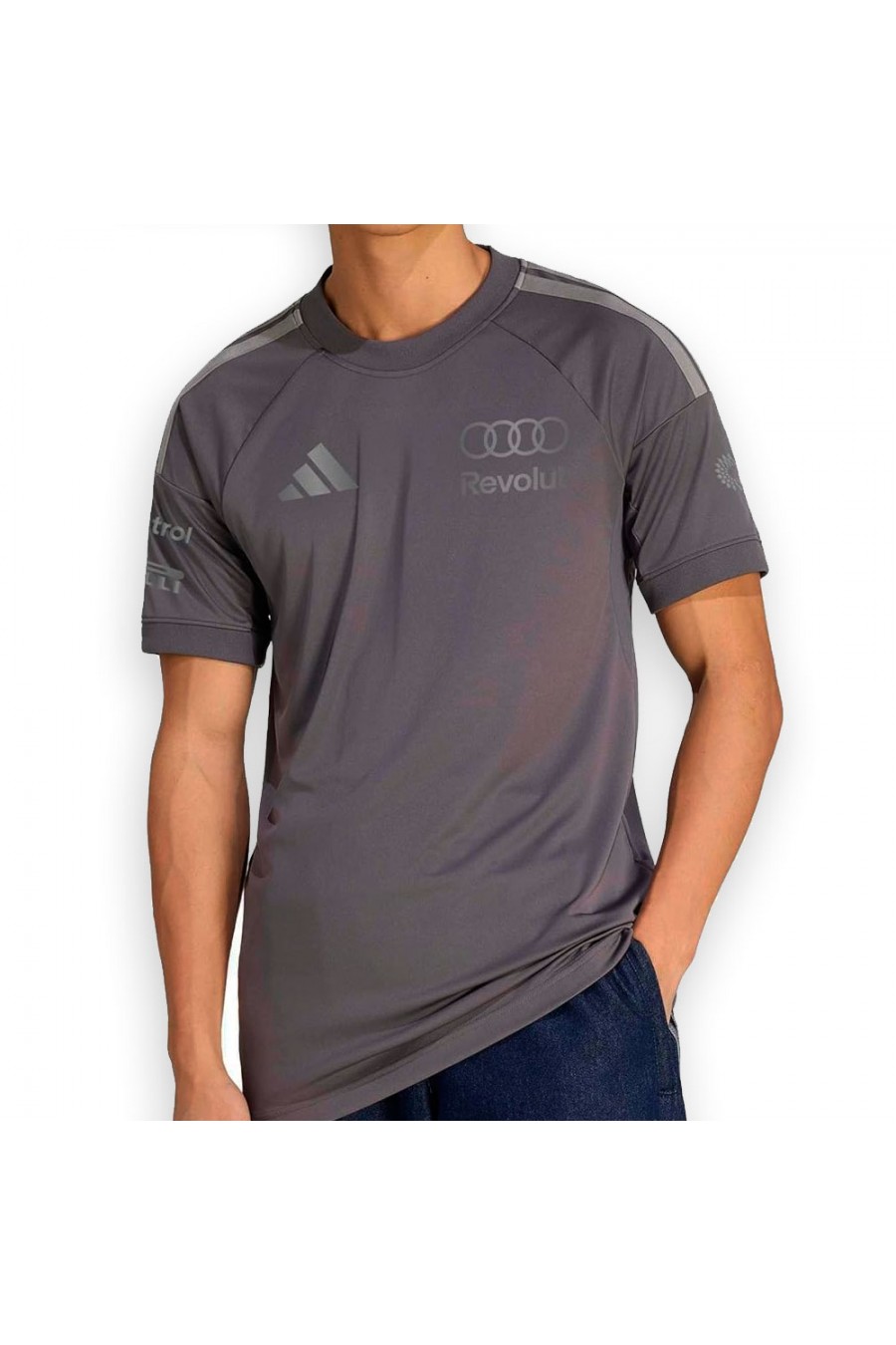 Audi F1 Team – Officieel shirt 2026 – 'Leigrijs' met zilveren