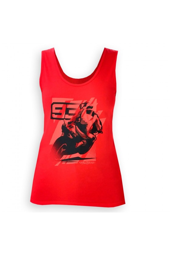 T-shirt rossa senza maniche...