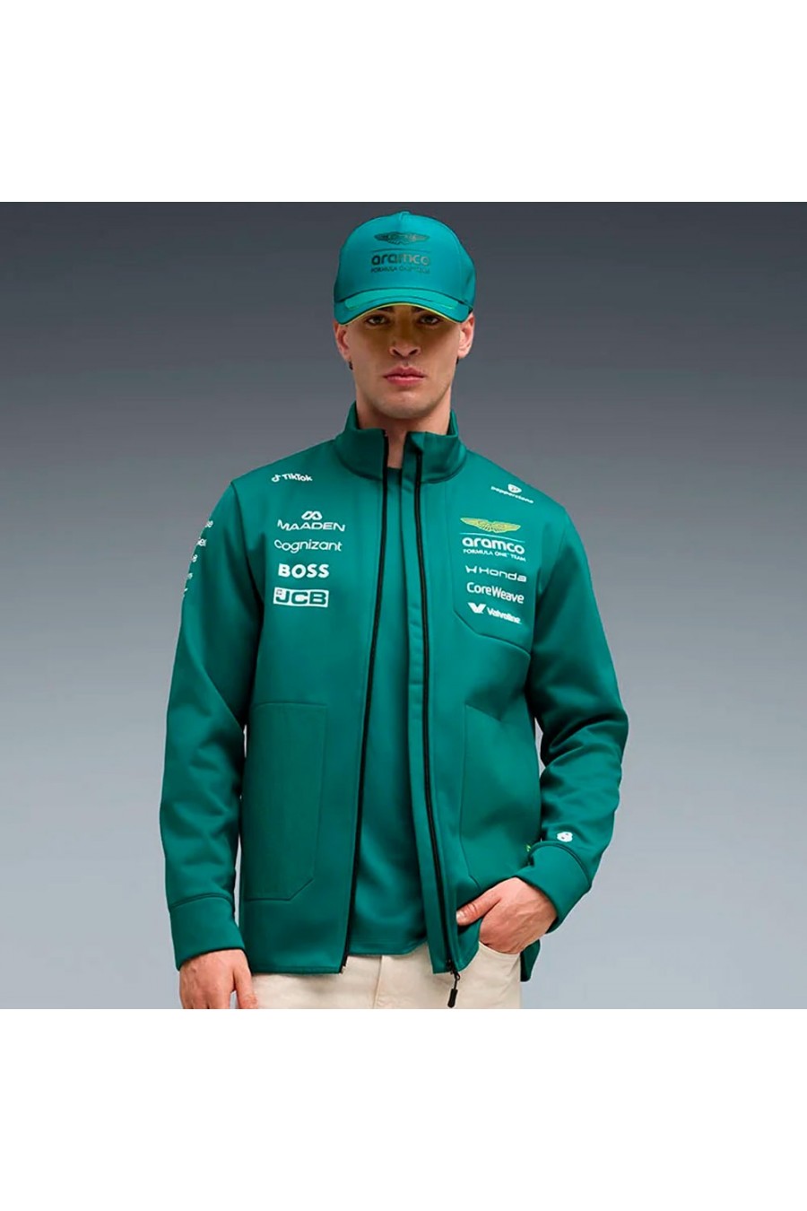 Veste softshell officielle de l'équipe Aston Martin Racing 2026