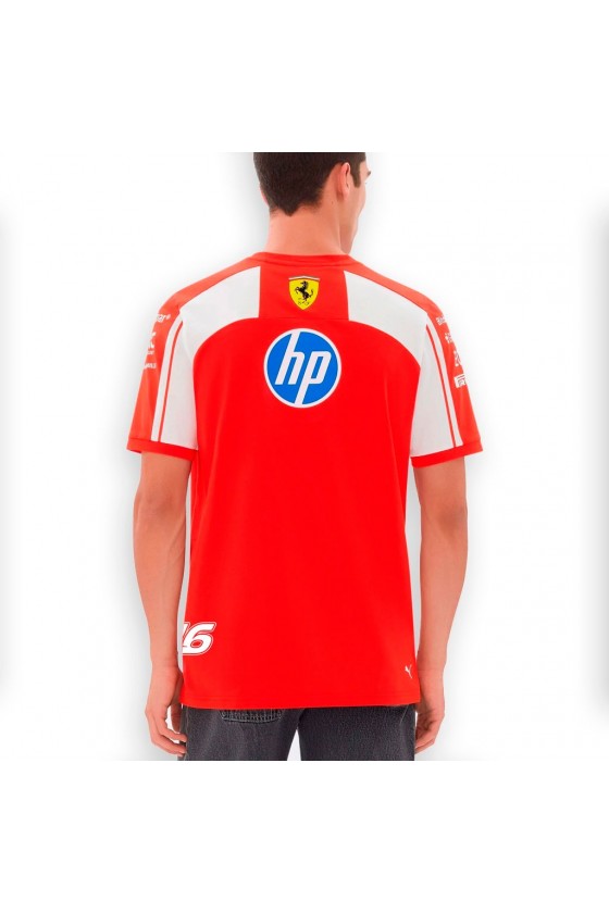 Offizielles Scuderia Ferrari F1 2026 T-Shirt - Fahrer (Leclerc)