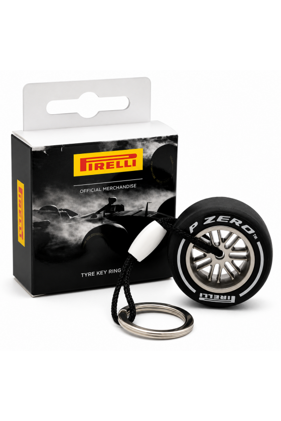 Pirelli F1 Hard Tire Keychain