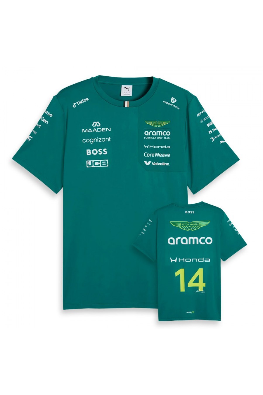 Offizielles Fernando Alonso Aston Martin F1 2026 Kinder-T-Shirt