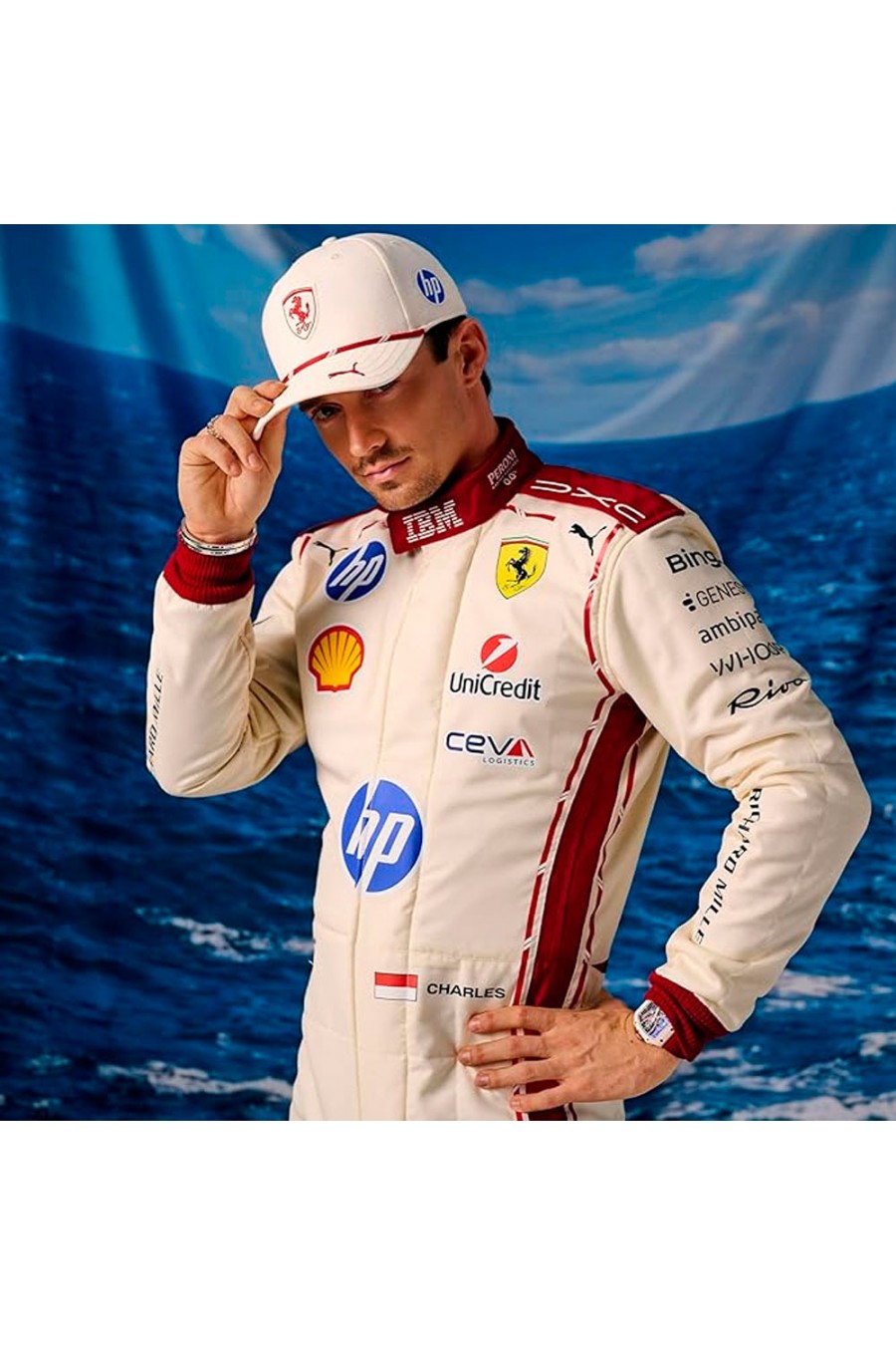 Ferrari 2026 Charles Leclerc 16 White Cap – Limited Edition